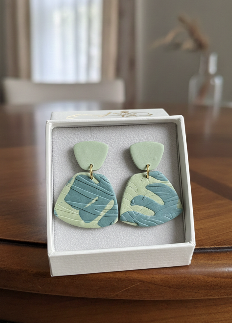 Handcrafted Earrings - Pastel Palma