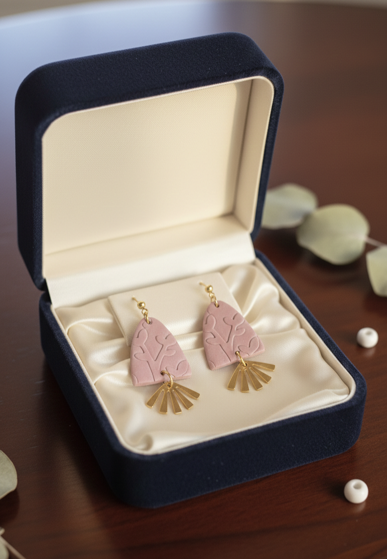 Handcrafted Earrings - Petal Fan