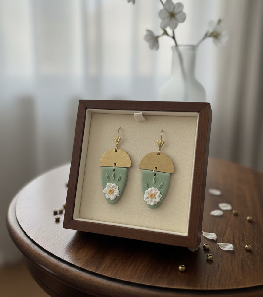 Handcrafted Earrings - Aurora Petal