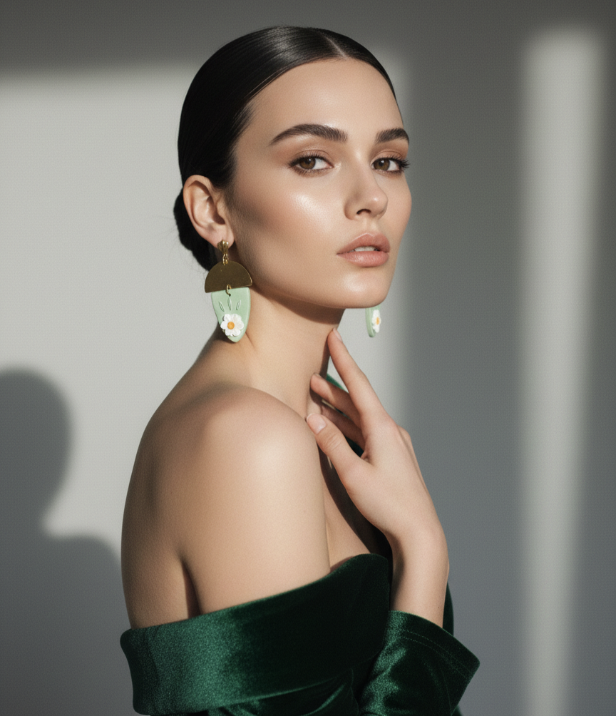 Handcrafted Earrings - Aurora Petal