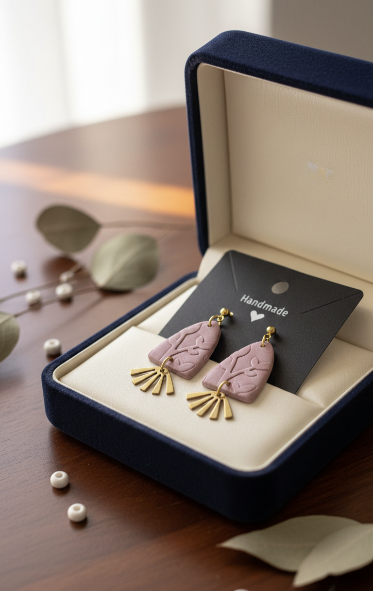 Handcrafted Earrings - Petal Fan