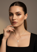 Handcrafted Necklace - White Butterfly
