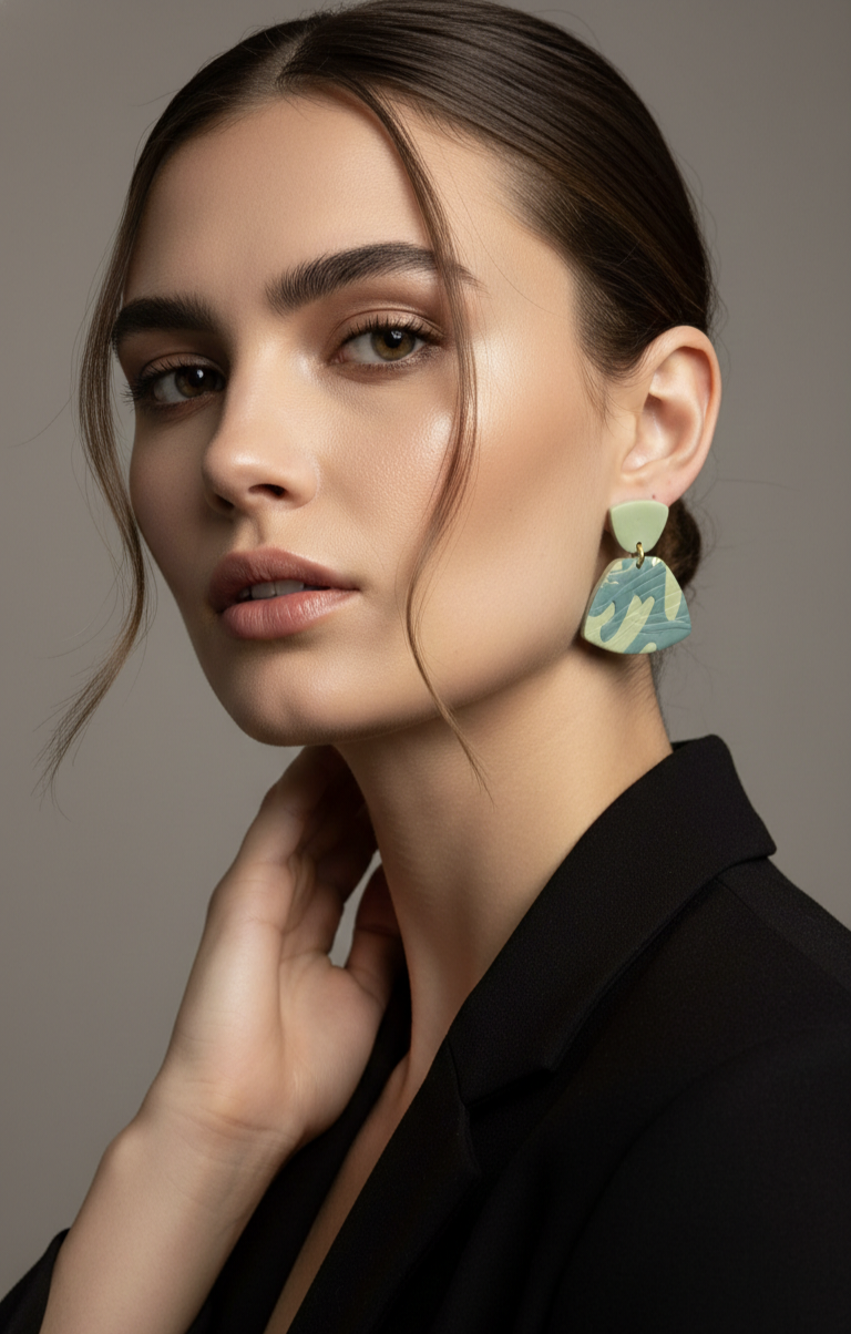Handcrafted Earrings - Pastel Palma