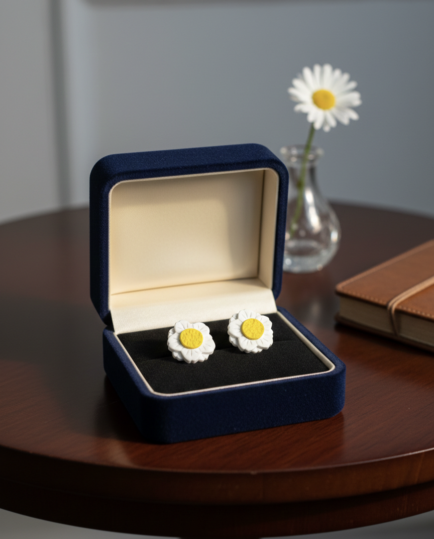 Handcrafted Earrings - Sunny Daisy