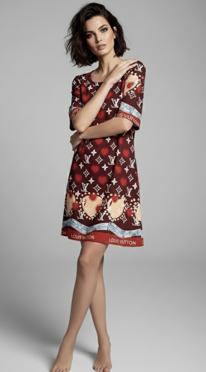 Red Mono Style Dress