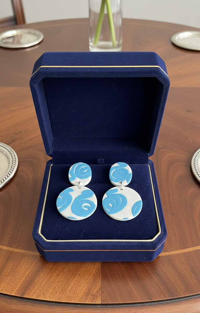 Handcrafted Earrings - Coastal Swirl