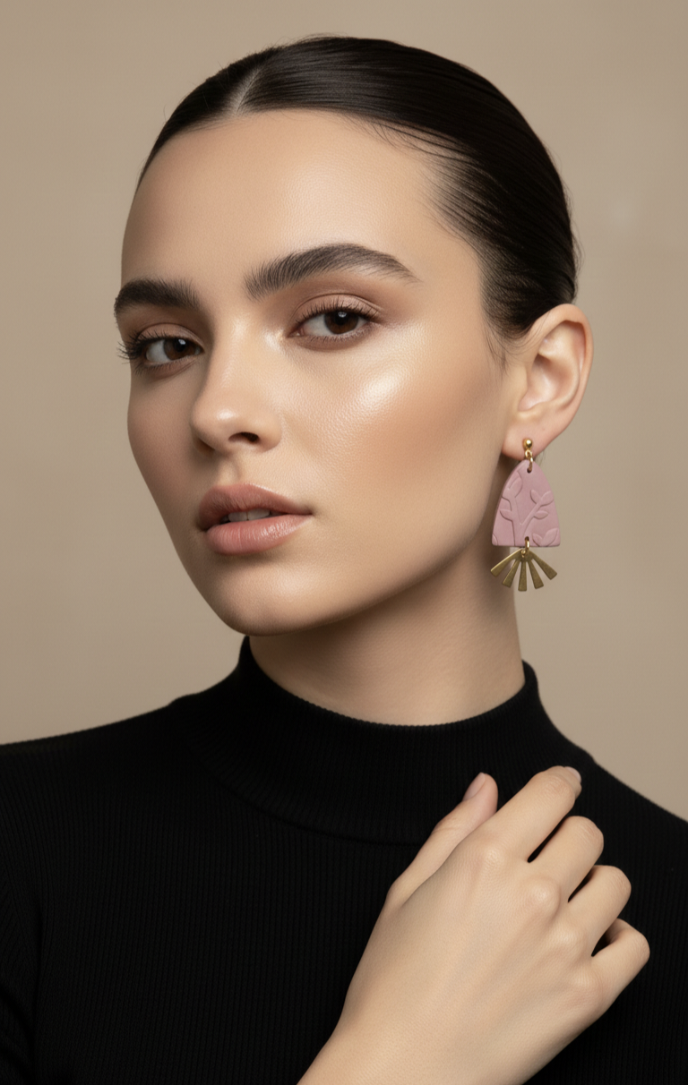Handcrafted Earrings - Petal Fan