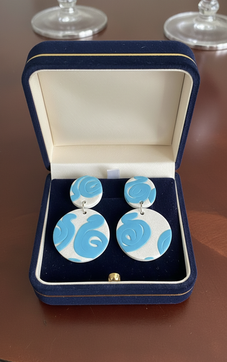 Handcrafted Earrings - Coastal Swirl
