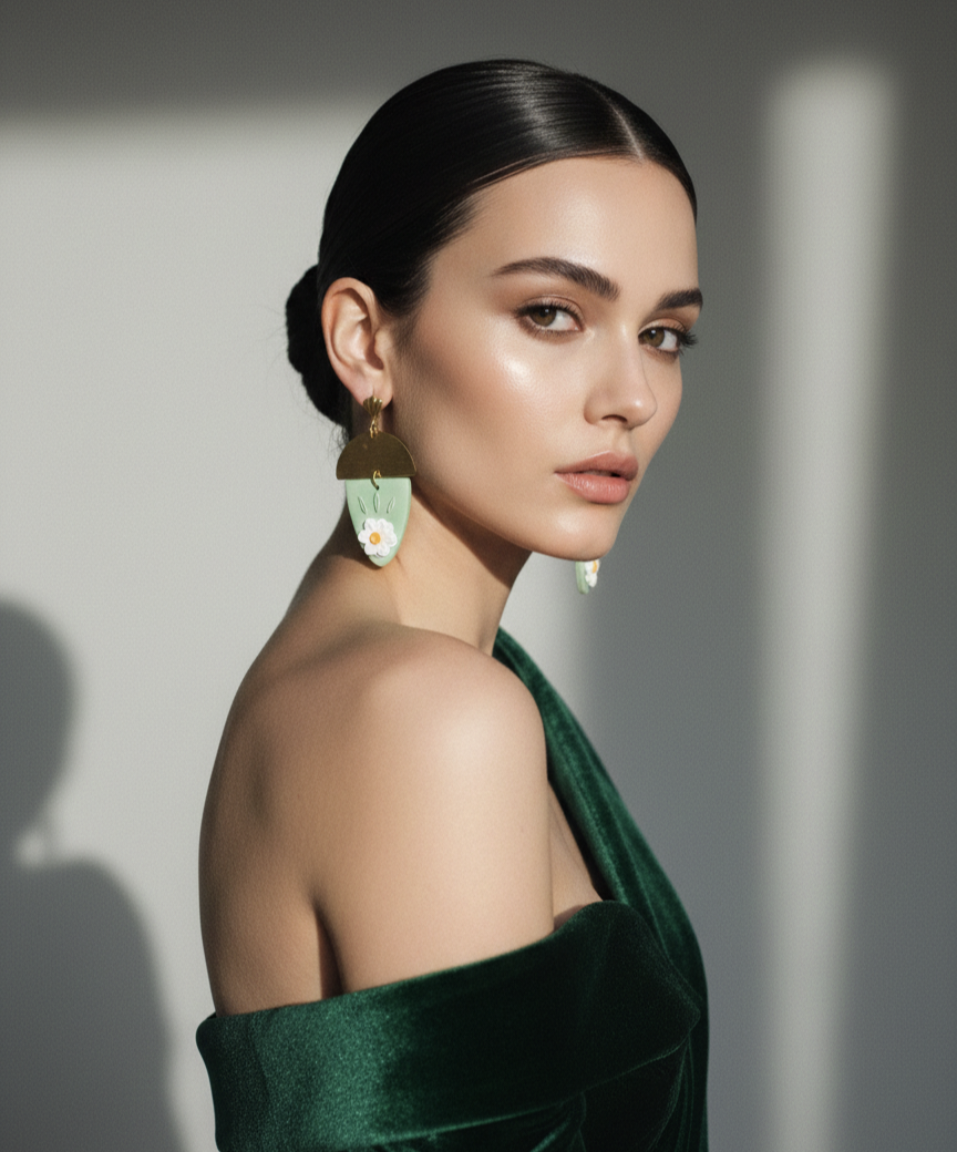 Handcrafted Earrings - Aurora Petal