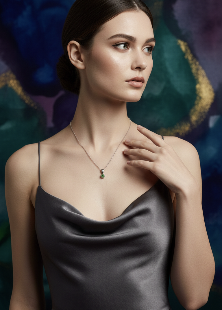 Handcrafted Necklace - Royal Emerald