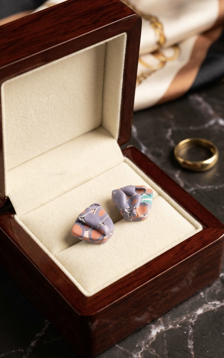 Handcrafted Earrings - Pastel Mosaic