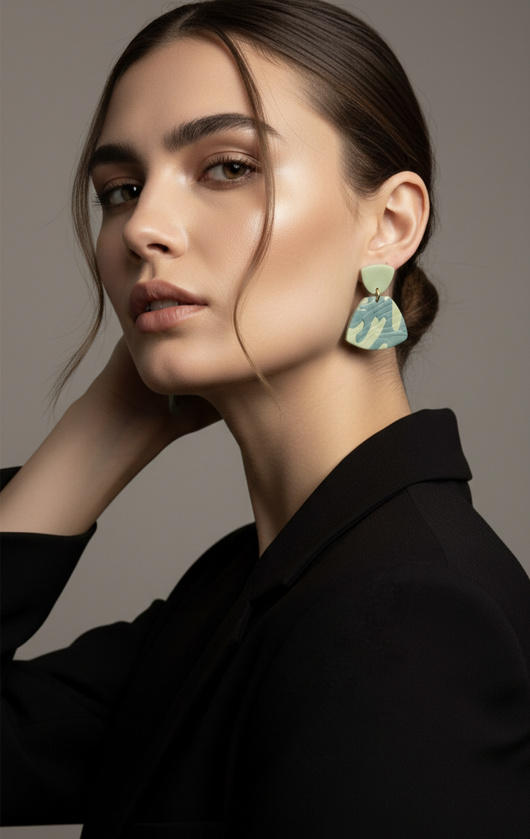 Handcrafted Earrings - Pastel Palma