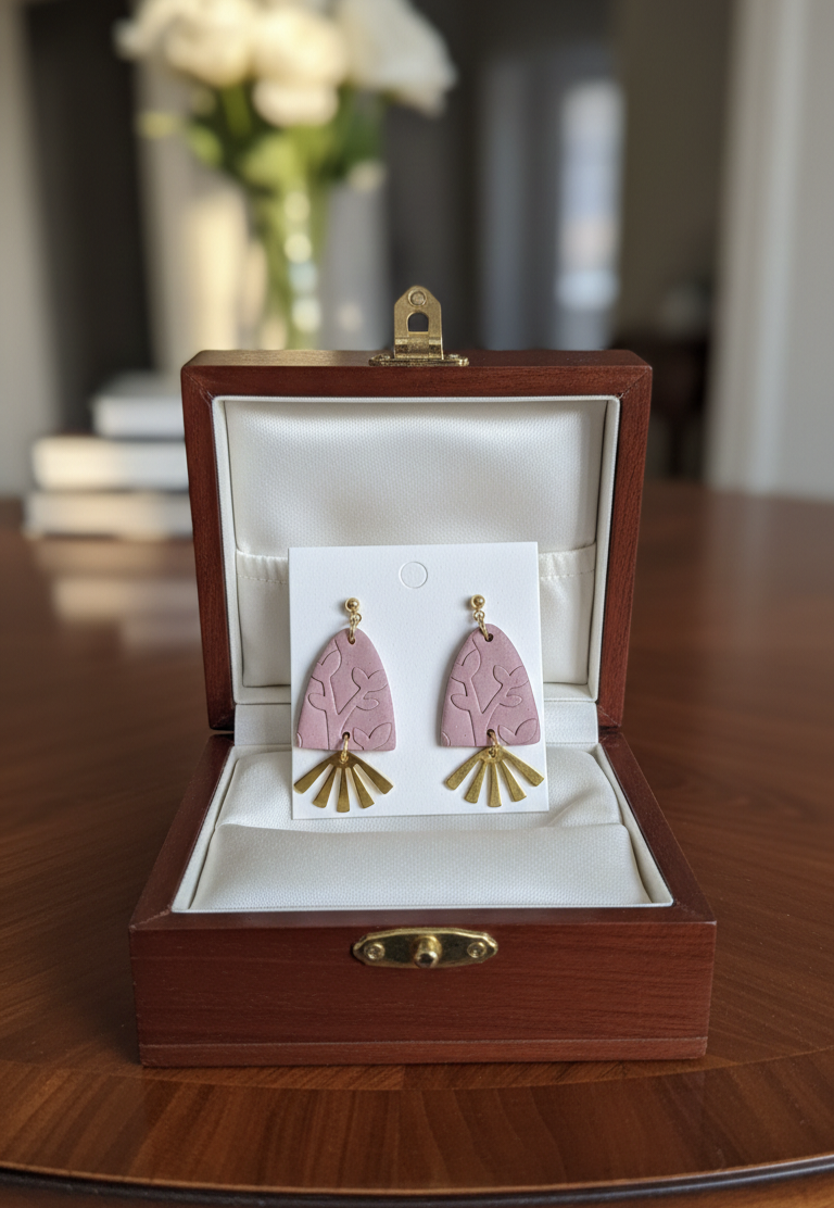 Handcrafted Earrings - Petal Fan
