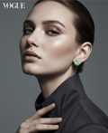 Handcrafted Earrings - Mint Maple Leaf