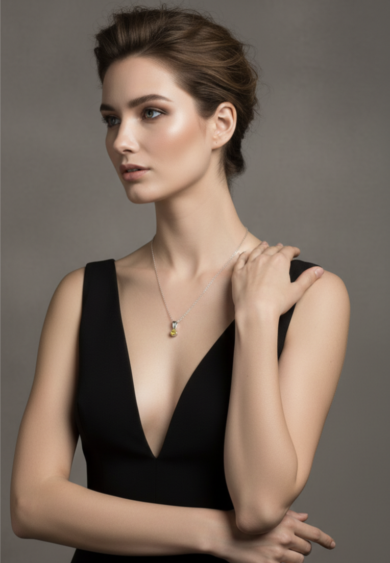 Handcrafted Necklace - Royal Citrine