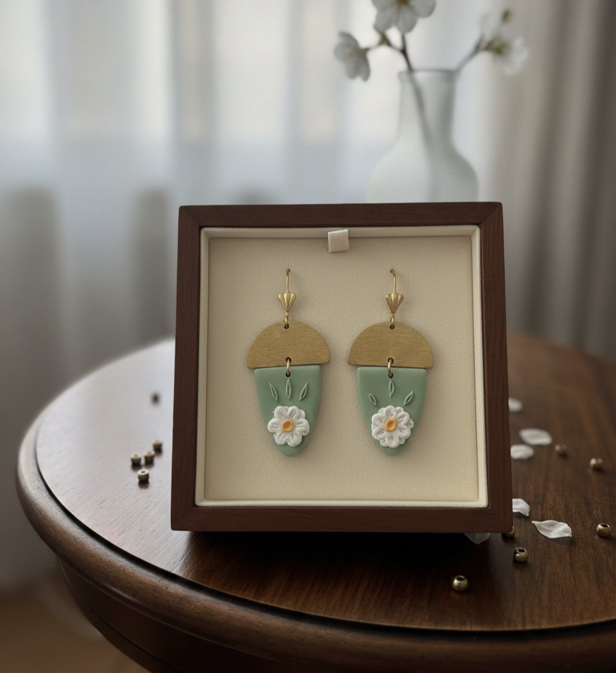 Handcrafted Earrings - Aurora Petal