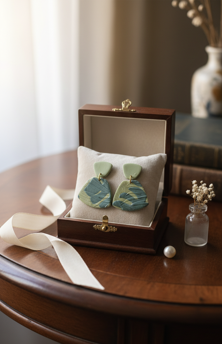 Handcrafted Earrings - Pastel Palma