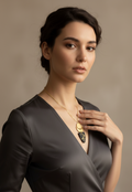 Handcrafted Necklace - Celestial Slate Drop