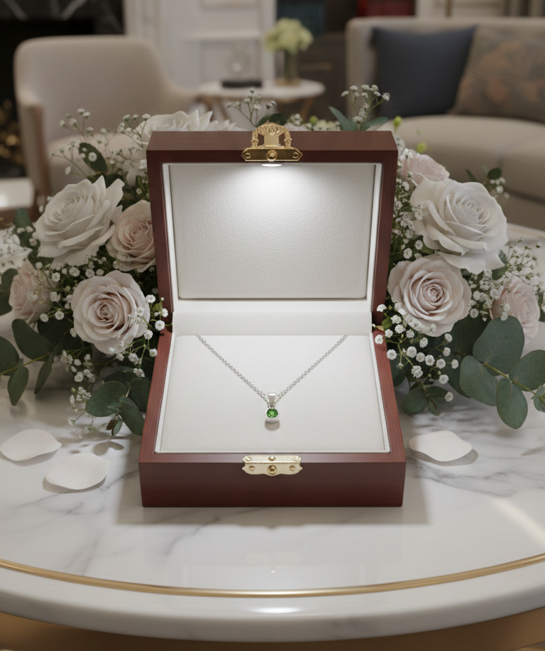 Handcrafted Necklace - Royal Emerald